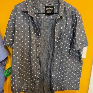 Harry Potter Button Up Short Sleeve Shirt